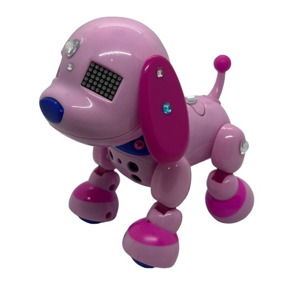 Zoomer Exclusive Zuppies Interactive Puppy - Gemma Rare Retired Pink - Picture 1 of 6